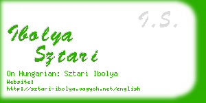 ibolya sztari business card